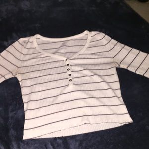 Cute crop lined crop top